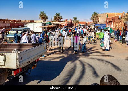 Un marché nord-africain au Sahara à Timimoun en Algérie Banque D'Images