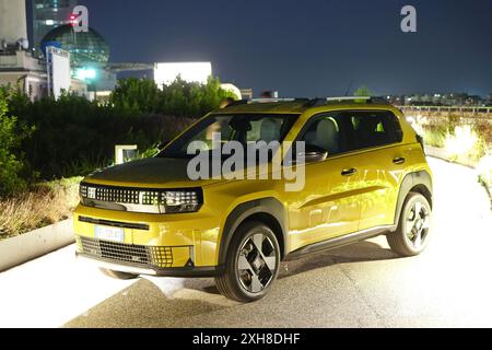 Turin, Italie - 11 juillet 2024 première présentation publique de la nouvelle Fiat Grande Panda 2024 Banque D'Images