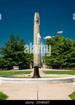 Mémorial de la première Guerre mondiale Walnut Hill Park   Nouvelle-Bretagne, Connecticut, États-Unis Banque D'Images