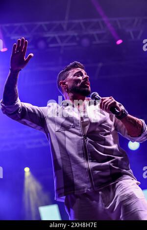 Pistoia, Italie. 05 juillet 2024. Duncan James de Blue se produira en concert à Piazza Duomo, Pistoia, Italie, le 5 juillet 2024, au 43 ? Pistoia Blues. (Photo par Andrea Martini/NurPhoto) crédit : NurPhoto SRL/Alamy Live News Banque D'Images