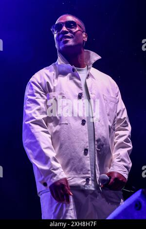 Pistoia, Italie. 05 juillet 2024. Simon Webbe de Blue se produira en concert sur la Piazza Duomo, Pistoia, Italie, le 5 juillet 2024, au 43 ? Pistoia Blues. (Photo par Andrea Martini/NurPhoto) crédit : NurPhoto SRL/Alamy Live News Banque D'Images