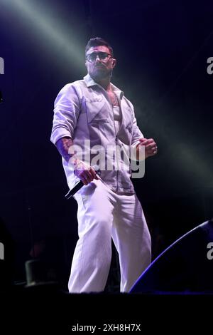 Pistoia, Italie. 05 juillet 2024. Duncan James de Blue se produira en concert à Piazza Duomo, Pistoia, Italie, le 5 juillet 2024, au 43 ? Pistoia Blues. (Photo par Andrea Martini/NurPhoto) crédit : NurPhoto SRL/Alamy Live News Banque D'Images