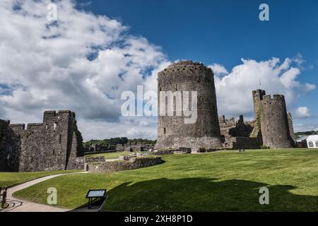 Château de Pembroke, Pembrokeshire, pays de Galles, Royaume-Uni Banque D'Images