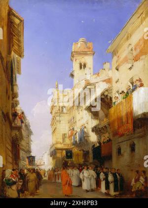 Richard Parkes Bonington – Corso Sant’Anastasia, Vérone 1828. 65×44 Banque D'Images