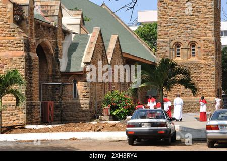 La Cathédrale de la Sainte Trinité, officiellement connue sous le nom d'Église Cathédrale de la très Sainte Trinité, est une église anglicane située à Accra, au Ghana. Achevé en 1894, il Banque D'Images