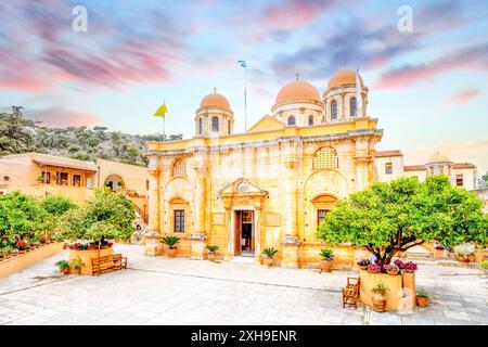 Abbaye Sainte Trinité, Météor, île de Crète, Grèce Banque D'Images