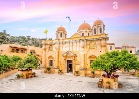 Abbaye Sainte Trinité, Météor, île de Crète, Grèce Banque D'Images