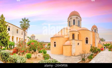 Abbaye Sainte Trinité, Météor, île de Crète, Grèce Banque D'Images