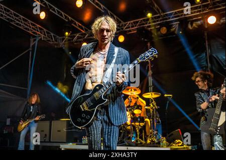 Valmontone Outlet , Valmontone (RM), Italie, 11 juillet 2024, Justin Hawkins pendant les ténèbres - Tour 2024 - concert de musique Banque D'Images