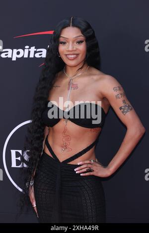 GloRilla assiste aux ESPY Awards 2024 au Dolby Theatre le 11 juillet 2024 à Hollywood, Californie. Photo : Crash/imageSPACE/SIPA USA crédit : SIPA USA/Alamy Live News Banque D'Images