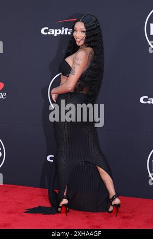 GloRilla assiste aux ESPY Awards 2024 au Dolby Theatre le 11 juillet 2024 à Hollywood, Californie. Photo : Crash/imageSPACE/SIPA USA crédit : SIPA USA/Alamy Live News Banque D'Images