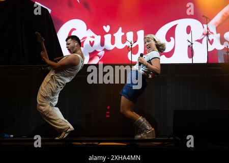 Derby, Royaume-Uni, 12/07/2024, Caity baser se produit sur scène à Summer sessions à Derby sur Markeaton Park Credit:Paul Smith/Alamy Live News Banque D'Images