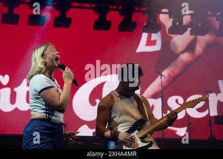 Derby, Royaume-Uni, 12/07/2024, Caity baser se produit sur scène à Summer sessions à Derby sur Markeaton Park Credit:Paul Smith/Alamy Live News Banque D'Images