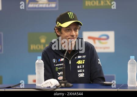 Sao Paulo, Brésil. 12 juillet 2024. SP - SAO PAULO - 07/12/2024 - Conférence de presse avec le pilote du Team WRT, catégorie GT3, Valentino Rossi photo : Anderson Romao/AGIF crédit : AGIF/Alamy Live News Banque D'Images