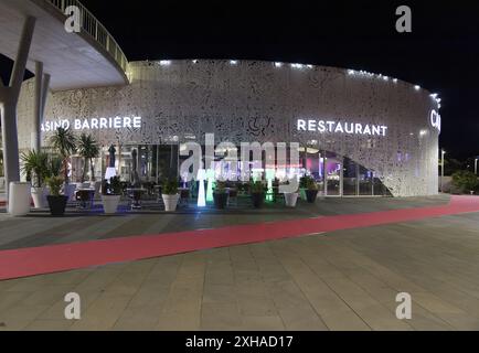 Cap d Agde, France. 21 juin 2024. Vue sur le Casino et Restaurant barrière au Cap d Agde, France Banque D'Images