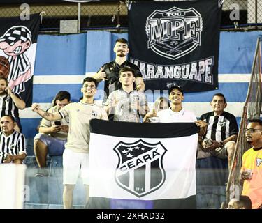 Belem, Brésil. 12 juillet 2024. PA - BELEM - 07/12/2024 - BRASILEIRO B 2024, PAYSANDU x CEARA - fans de CEARA lors d'un match contre Paysandu au stade Curuzu pour le championnat brésilien B 2024. Photo : Marcos Junior/AGIF (photo de Marcos Junior/AGIF/SIPA USA) crédit : SIPA USA/Alamy Live News Banque D'Images