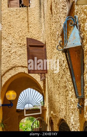 Vue d'une ruelle typique dans la vieille ville de Jaffa, qui fait maintenant partie de tel-Aviv-Yafo, Israël Banque D'Images