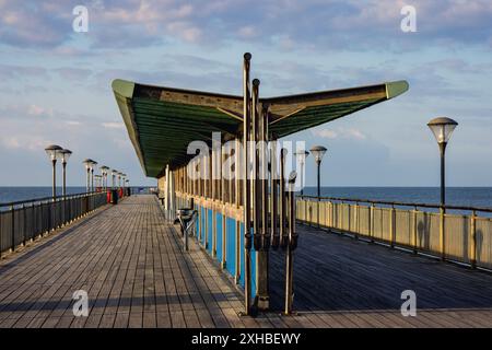 Embarcadère Boscombe près de Bournemouth dans le Dorset, Angleterre Banque D'Images