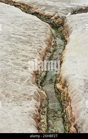 Pamukkale, un site naturel de la province de Denizli dans le sud-ouest de la Turquie Banque D'Images