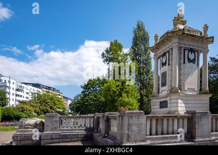 Cénotaphe, Mémorial de guerre de Bournemouth dans les jardins centraux de Bournemouth, Angleterre, Royaume-Uni Banque D'Images