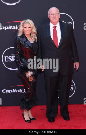 Californie, États-Unis. 12 juillet 2024. Andy Reid et Tammy Reid assistent aux ESPY Awards 2024 au Dolby Theatre le 11 juillet 2024 à Hollywood, Californie. Photo : Crash/imageSPACE/MediaPunch crédit : MediaPunch Inc/Alamy Live News Banque D'Images