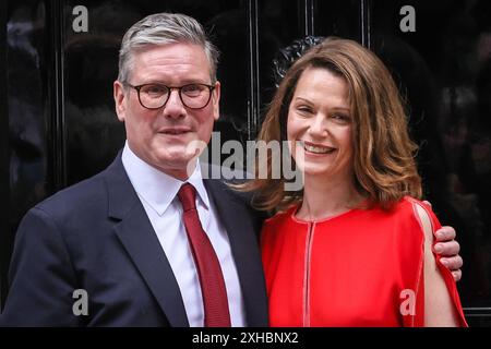 Londres, Royaume-Uni. 05 juillet 2024. Sir Keir Starmer, chef du Parti travailliste, tient son premier discours en tant que premier ministre du Royaume-Uni à Downing S. Banque D'Images