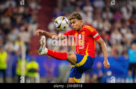 Munich, Allemagne. 09th Jul 2024. Lamine Yamal (ESP) Espagne - France Spanien - Frankreich 09.07.2024 Copyright (nur für journalistische Zwecke) by : Banque D'Images