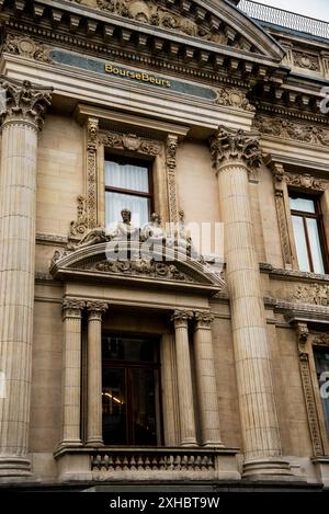 Place de la Bourse, Bruxelles, Belgique. Banque D'Images