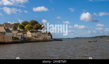 Le village de Lympstone sur la rivière Exe dans le Devon, Royaume-Uni Banque D'Images