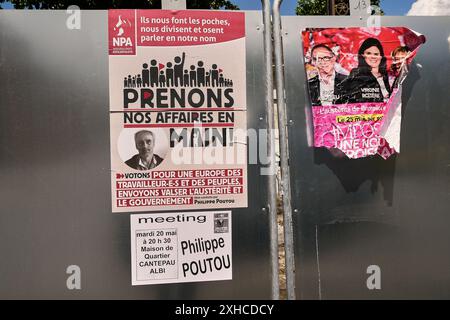 Affiche politique de Philippe Poutou Banque D'Images