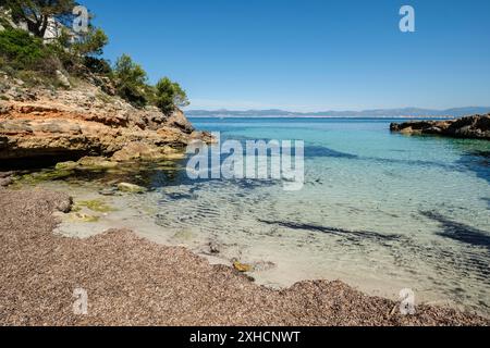 Calo Fort, Calo de la Reina -, Llucmajor, Majorque, Îles Baléares, Espagne Banque D'Images