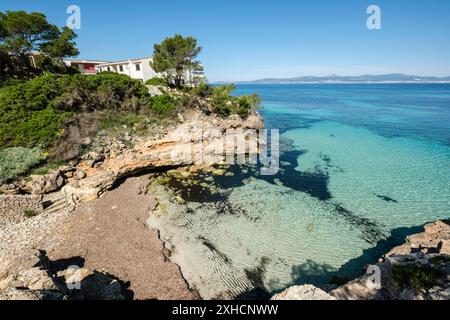 Calo Fort, Calo de la Reina -, Llucmajor, Majorque, Îles Baléares, Espagne Banque D'Images