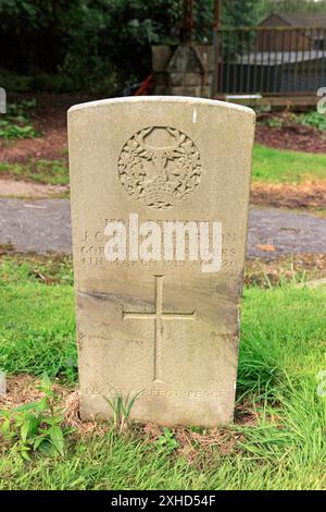 Tombe de guerre du Commonwealth, cimetière Blackburn Banque D'Images