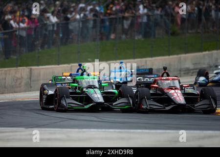 Elkhart Lake, Wisconsin, États-Unis. 9 juin 2024. ROMAIN GROSJEAN (77) de Genève, Suisse, conduit sur piste lors du Grand Prix XPEL au Road America à Elkhart Lake WI. (Crédit image : © Walter G. Arce Sr./ASP via ZUMA Press Wire) USAGE ÉDITORIAL SEULEMENT! Non destiné à UN USAGE commercial ! Banque D'Images