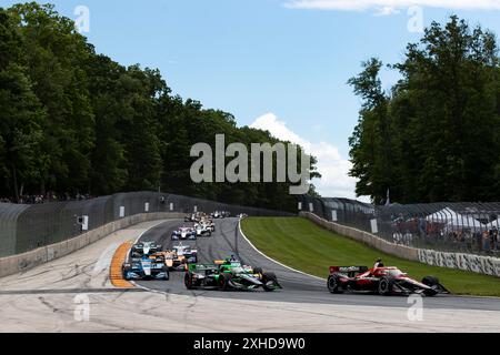 Elkhart Lake, Wisconsin, États-Unis. 9 juin 2024. ROMAIN GROSJEAN (77) de Genève, Suisse, conduit sur piste lors du Grand Prix XPEL au Road America à Elkhart Lake WI. (Crédit image : © Walter G. Arce Sr./ASP via ZUMA Press Wire) USAGE ÉDITORIAL SEULEMENT! Non destiné à UN USAGE commercial ! Banque D'Images