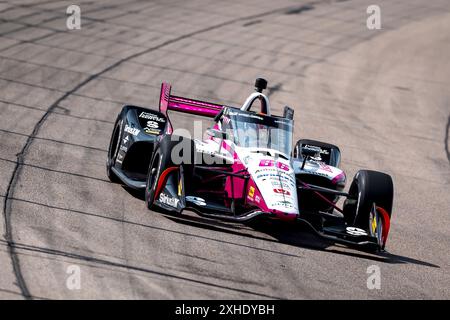 Newton, Ia, États-Unis. 12 juillet 2024. DAVID MALUKAS (66) de Chicago, Illinois s'entraîne pour le Hy-Vee Homefront 250 à l'Iowa Speedway à Newton, IA. (Crédit image : © Walter G. Arce Sr./ASP via ZUMA Press Wire) USAGE ÉDITORIAL SEULEMENT! Non destiné à UN USAGE commercial ! Banque D'Images