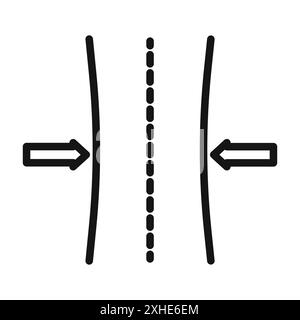 Icône résilience symbole vectoriel ou ensemble de signes collection dans un contour noir et blanc Illustration de Vecteur