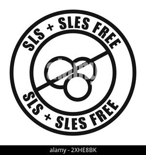 SLS, sles icône libre symbole vectoriel ou collection d'ensemble de signes dans un contour noir et blanc Illustration de Vecteur