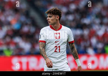 Berlin, Allemagne. 21 juin 2024. Nicola Zalewski (Pologne) vu en action lors du match UEFA Euro 2024 entre les équipes nationales de Pologne et d'Autriche à l'Olympiastadion. (Score final Pologne 1:3 Autriche) crédit : SOPA images Limited/Alamy Live News Banque D'Images