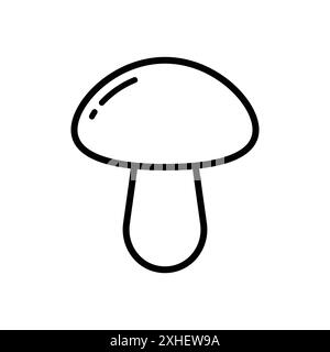 modèle de conception de vecteur d'icône de champignon en fond blanc Illustration de Vecteur