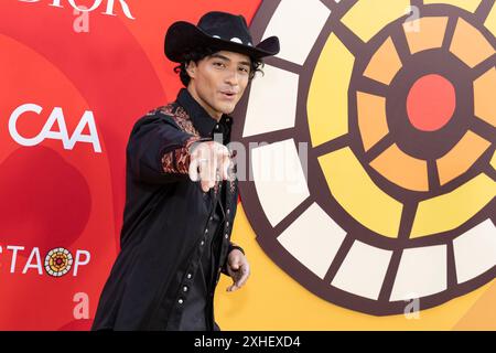 North Hollywood, États-Unis. 13 juillet 2024. Brandon Perea assiste aux arrivées de la « Charlize Theron Africa Outreach Project 2024 Block Party » à Universal Studios Backlot - Courthouse Square à North Hollywood, CA, le 13 juillet 2024. (Photo de Corine Solberg/Sipa USA) crédit : Sipa USA/Alamy Live News Banque D'Images