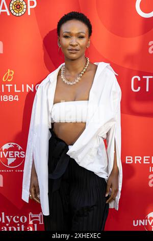 North Hollywood, États-Unis. 13 juillet 2024. Noxolo Diamini assiste aux arrivées de la « Charlize Theron Africa Outreach Project 2024 Block Party » à Universal Studios Backlot - Courthouse Square à North Hollywood, CA, le 13 juillet 2024. (Photo de Corine Solberg/Sipa USA) crédit : Sipa USA/Alamy Live News Banque D'Images
