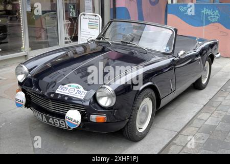 Triumph Spitfire, voiture de sport britannique fabriquée sur cinq itérations de production entre 1962 et 1980 Banque D'Images