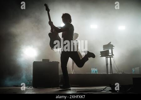 Roskilde, Danemark. 07 juillet 2024. Le groupe de punk hardcore américain The Armed donne un concert live lors du festival de musique danois Roskilde Festival 2024 à Roskilde. Banque D'Images