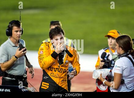 13 juillet 2024, Newton, Ia, États-Unis : PATO OWARD (5) de Monterey, Mexique, pilote de la SÉRIE NTT INDYCAR, arrive deuxième pour le Hy-Vee Homefront 250 à l'Iowa Speedway à Newton, IA. (Crédit image : © Walter G. Arce Sr./ASP via ZUMA Press Wire) USAGE ÉDITORIAL SEULEMENT! Non destiné à UN USAGE commercial ! Banque D'Images