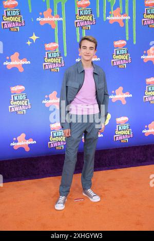 Santa Monica, États-Unis. 14 juillet 2024. Wolfgang Schaeffer participe aux Nickelodeon Kids' Choice Awards 2024 au Barker Hangar le 13 juillet 2024 à Santa Monica, Californie. Photo : Crash/imageSPACE crédit : Imagespace/Alamy Live News Banque D'Images