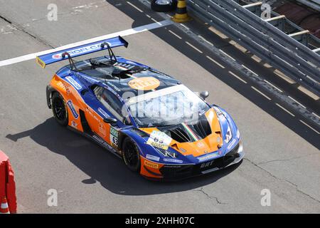 Benjamin Hites (CHL) / Tim Zimmermann (DEU), #63, Lamborghini Huracan GT3 EVO, Team : Grasser Racing Team (AUT), Motorsport, ADAC GT Masters, Nuerburgring, Rennen 5, Samstag, 13.07.2024 Foto : Eibner-Pressefoto/Juergen Augst Banque D'Images