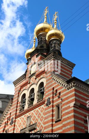 L'église Alexander Nevsky à Bredgade (Alexander Newskij Kirke) une église orthodoxe russe à Copenhague, au Danemark Banque D'Images