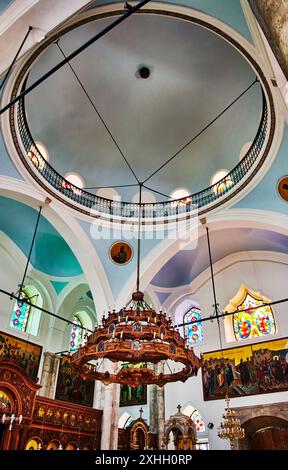 Intérieur de : Titus Church, Héraklion, île de Crète, Grèce, Europe Banque D'Images