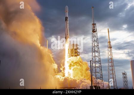 Lancement de SpaceX Falcon 9 SLC-40 Banque D'Images